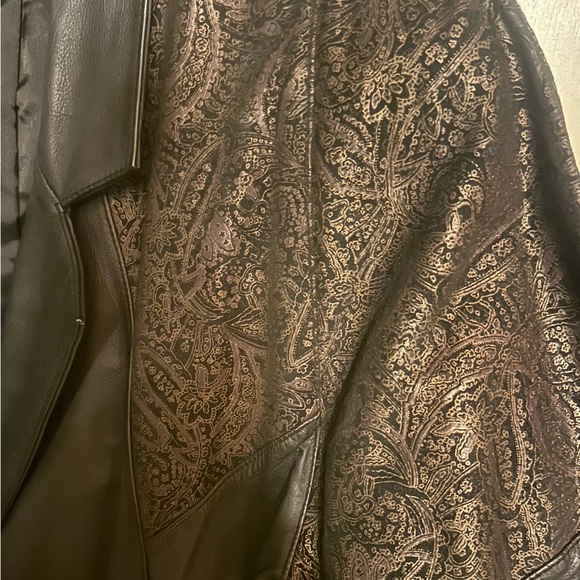 Vintage 80's Pelle Club Women’s black leather coat Medium - Picture 5 of 15